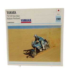 Yamaha 750 YZE Paris-Dakar Stephane Peterhansel 1989 Card 1992
